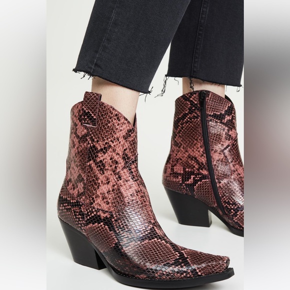 Jeffrey Campbell Cowboy boots in leopard calf hair leather size 8.5 New in box! - Picture 9 of 10